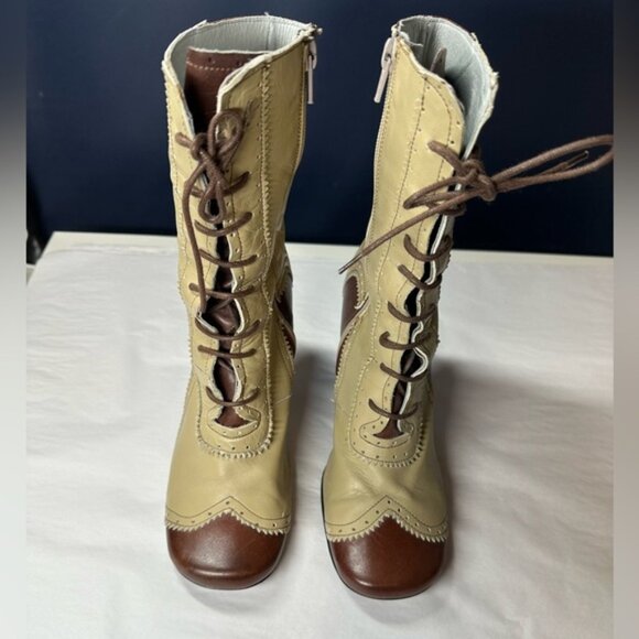 M.C. ; Power Brown Victorian Style Lace Up Boots Size 39 (US 8.5) - Picture 10 of 14